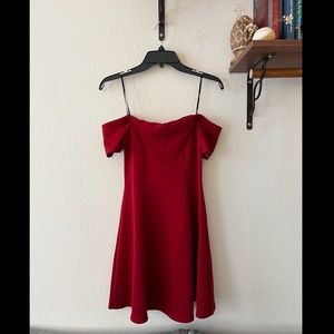 Off-the-Shoulder Red Dress